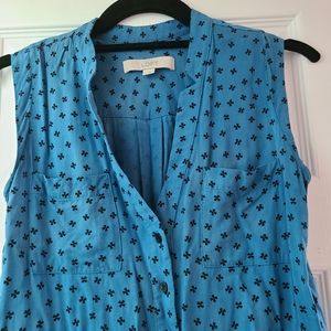 Loft Teal Shirt Dress - XS